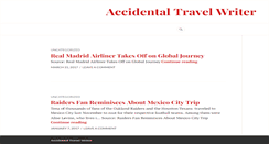 Desktop Screenshot of accidentaltravelwriter.com