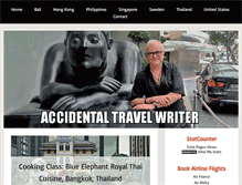 Tablet Screenshot of accidentaltravelwriter.net